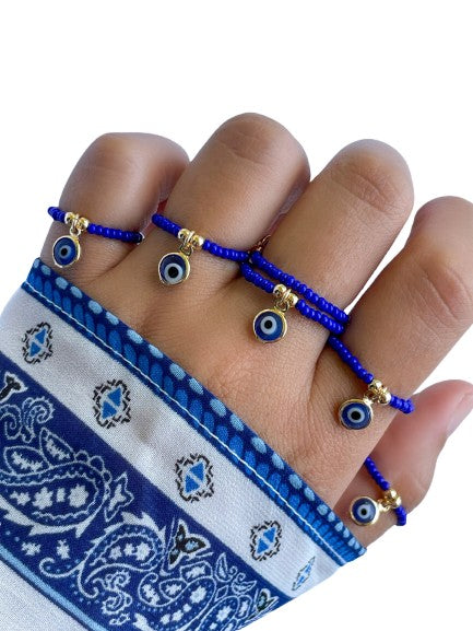 Azzurro Evil Eye Ring – Lila Miami